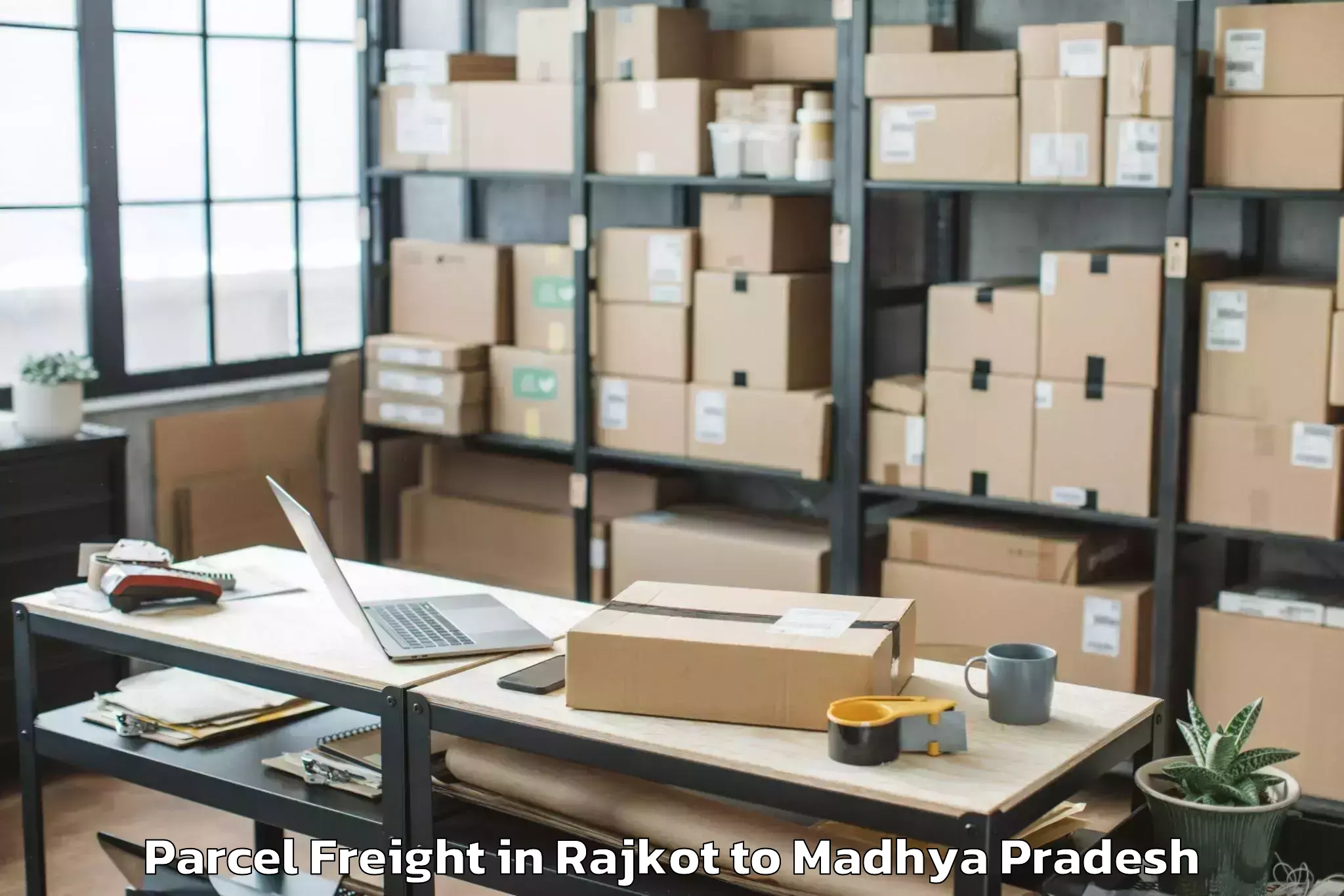 Comprehensive Rajkot to Mangawan Parcel Freight